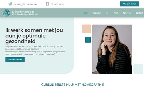 Mijn Homeopaat webdesign